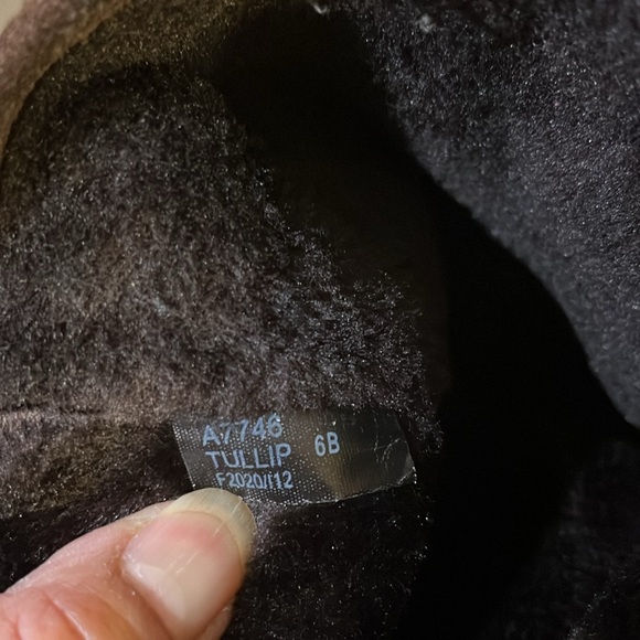 COACH TULLIP BROWN MONOGRAM BOOTS A7746 SIZE 6B TALL PULL UP BOOTS - Picture 8 of 9